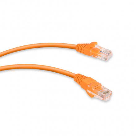 Cabcoil Патч корд медный, категории 5e, типа RJ45-RJ45, не экранированный, LSZH, 0.15m, цвет оранжевый