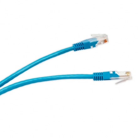 Cabcoil Патч корд медный, категории 5e, типа RJ45-RJ45, не экранированный, LSZH, 0.15m, цвет синий