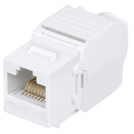 Cabcoil Модуль Keystone (Keystone Jack) RJ-45, категория 5e, угол 180 градусов, заделка без инструмента