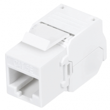 Cabcoil Модуль Keystone (Keystone Jack) RJ-45, категория 5e, угол 180 градусов, заделка без инструмента