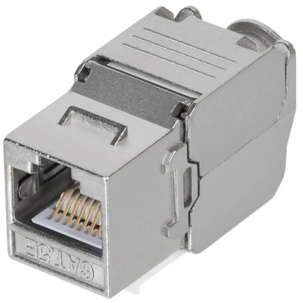 Cabcoil Модуль Keystone (Keystone Jack) RJ-45, категория 5e, угол 180 градусов, заделка без инструмента, экрантрованный