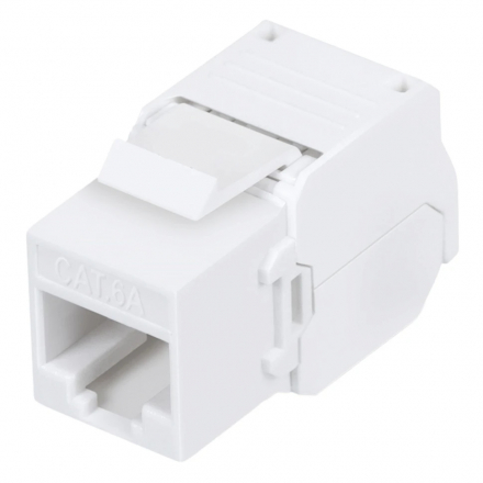 Cabcoil Модуль Keystone (Keystone Jack) RJ-45, категория 6a, угол 180 градусов, заделка без инструмента