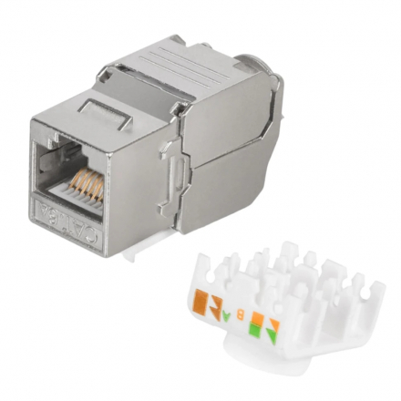 Cabcoil Модуль Keystone (Keystone Jack) RJ-45, категория 6a, угол 180 градусов, заделка без инструмента, экрантрованный