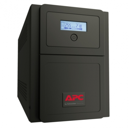 APC Easy-UPS SMV1000CAI Источник бесперебойного питания тип line-interactive, мощность 1000ВA, 700Вт, 6xIEC C13, SNMP slot, USB