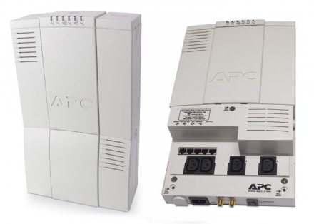 APC BH500INET Источник бесперебойного питания Back-UPS HS 500 на 500VA/300W, LAN, Data/DSL line surge protection, настенный