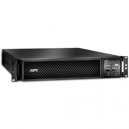 APC SRT3000RMXLI Smart-UPS On-Line Источник бесперебойного питания 2.7 KВатт / 3.0 kВА, 230 В, RJ-45 Serial , Smart-Slot , USB, ЖК-дисплей, 2хIEC 320 C19 + 8хIEC 320 C13, кабель 2.44 м, съемная подставка, комплект для монтажа в 19" стойку, USB кабель