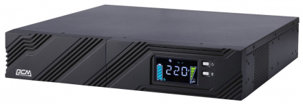 Powercom SPR-2000 LCD Источник бесперебойного питания LCD SMART KING PRO+, Line-Interactive, 2000VA / 1400W, Rack/Tower, IEC, Serial+USB, SmartSlot