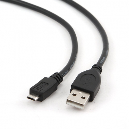 Кабель USB 2.0 Pro Cablexpert CCP-mUSB2-AMBM-10, AM/microBM 5P, 3м, экран, черный, пакет