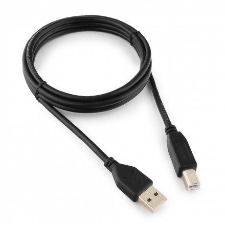 Кабель USB 2.0 Pro Cablexpert CCP-USB2-AMBM-6, AM/BM, 1.8м, экран, черный, пакет