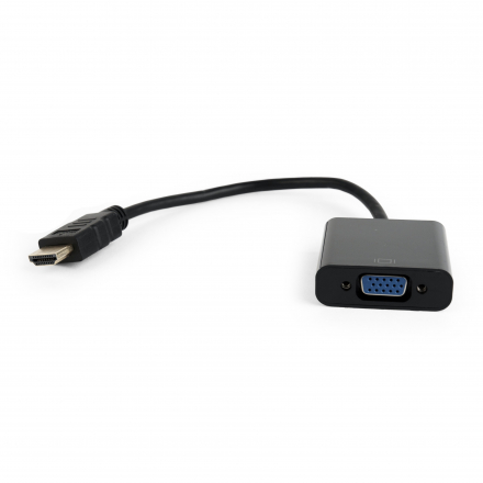 Переходник HDMI -> VGA Cablexpert A-HDMI-VGA-04, 19M/15F, длина 15см