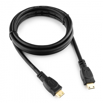 Кабель miniHDMI-miniHDMI Cablexpert CC-HDMICC-6, v2.0, 19M/19M, 1.8м, черный, позол.разъемы, экран, пакет