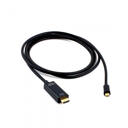 Кабель mDP-HDMI Cablexpert CC-mDP-HDMI-6, 20M/19M, 1.8м, черный, позол.разъемы, пакет