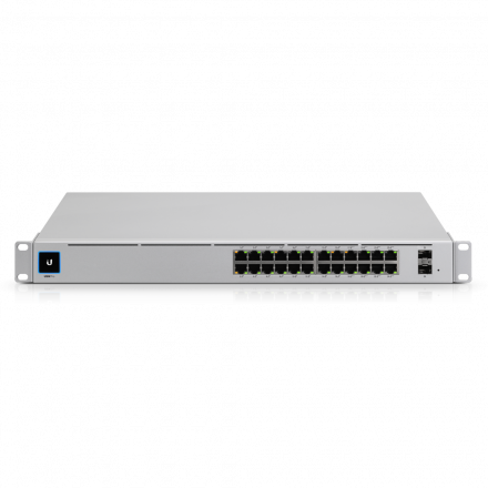 UBIQUITI USW-PRO-24-POE  Коммутатор 24PORT 1000M 2SFP POE