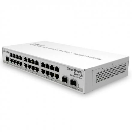 MikroTik CRS326-24G-2S+IN Коммутатор,24Gigabit Ethernet, 2 SFP+ настольное исполнение