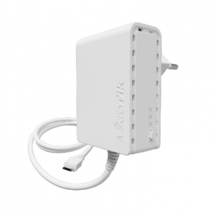 MikroTik PL7411-2nD (PWR-LINE AP) Точка доступа Power Line RouterOS L4, European plug (Type C)