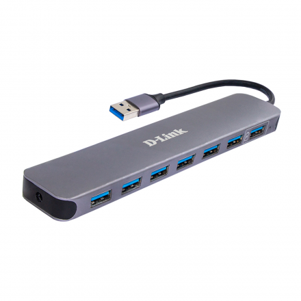 D-Link DUB-1370/B2A Концентратор с 7 портами USB 3.0 (1 порт с поддержкой режима быстрой зарядки)