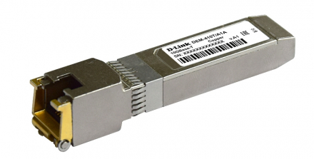 D-Link 410T/A1A Трансивер SFP+ с 1 портом 10GBase-T (до 30/100 м)