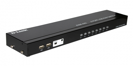 D-Link KVM-440/C2A 8-портовый KVM-переключатель с портами VGA и 4 портами USB