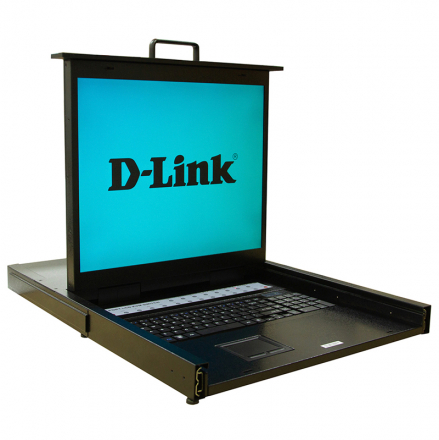 D-Link DKVM-IP16LCD/A2A 16-портовый переключатель KVM-over-IP с портами VGA, 4 портами USB, 1 портом 10/100Base-TX и встроенной консолью