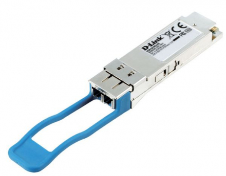 D-Link DEM-QX10Q-LR4/DD Трансивер QSFP+ с 1 портом 40GBase-LR4 для одномодового оптического кабеля (до 10 км)