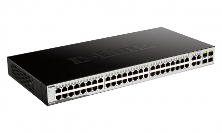 D-Link DGS-1052/A3A Неуправляемый коммутатор с 48 портами 10/100/1000Base-T и 4 комбо-портами 100/1000Base-T/SFP