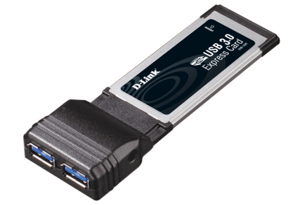 D-Link DUB-1320 Адаптер с 2 портами USB 3.0 для шины ExpressCard