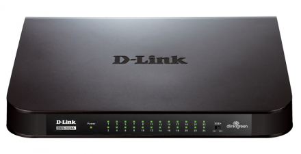 D-Link DGS-1024A Неуправляемый коммутатор с 24 портами 10/100/1000Base-T и функцией энергосбережения