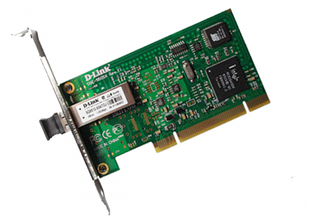 D-Link DGE-550SX/LC Сетевой PCI-адаптер с 1 портом 1000Base-SX с дуплексным разъемом