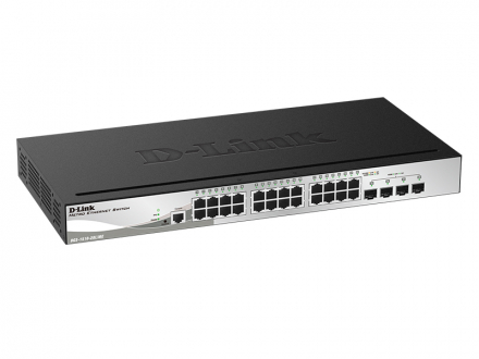 D-Link DGS-1510-28L/ME Управляемый коммутатор 2 уровня с 24 портами 10/100/1000Base-T и 4 портами 1000Base-X SFP