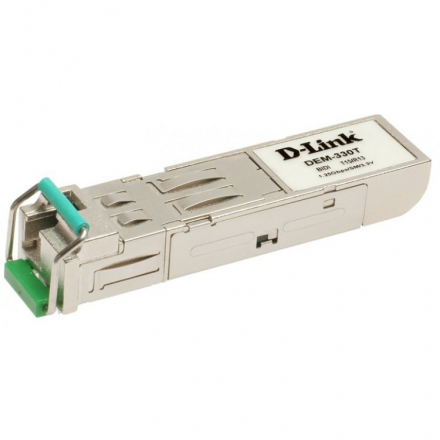 D-Link DEM-330T/DD/E1A WDM SFP-трансивер с 1 портом 1000BASE-BX-D (Tx:1550 нм, Rx:1310 нм) для одномодового оптического кабеля (до 10 км)