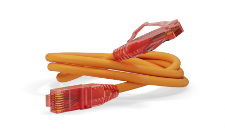 Hyperline PC-LPM-UTP-RJ45-RJ45-C5e-0.3M-LSZH-OR Патч-корд U/UTP, Cat.5е (100% Fluke Component Tested), LSZH, 0.3 м, оранжевый