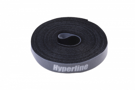 Hyperline WASNR-5x16-BK Лента (липучка) в рулоне, ширина 16 мм, длина 5 м, черная